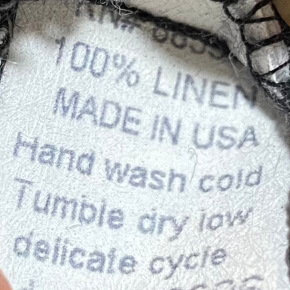 Fenini Linen Jacket Button Down Wide Collared Longline Pockets Grey Womens XS - Picture 8 of 8